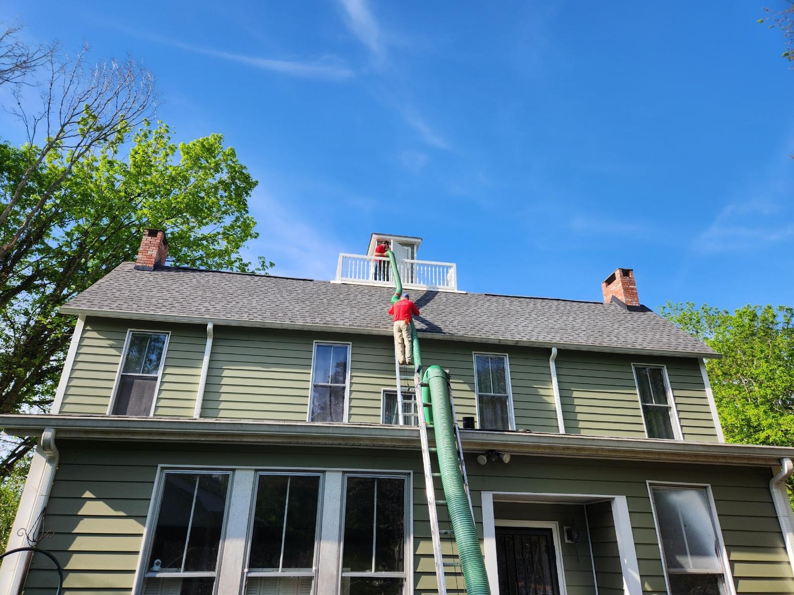 Attic restoration after wildlife infestation in Knoxville, TN