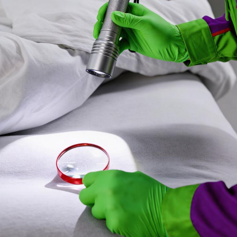 Signs of bed bug infestation in a Knoxville home