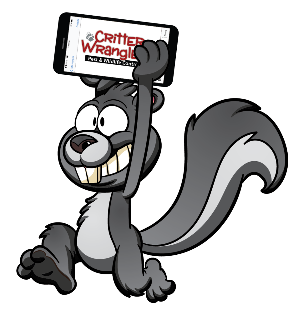 Critter Wranglers technician with service van