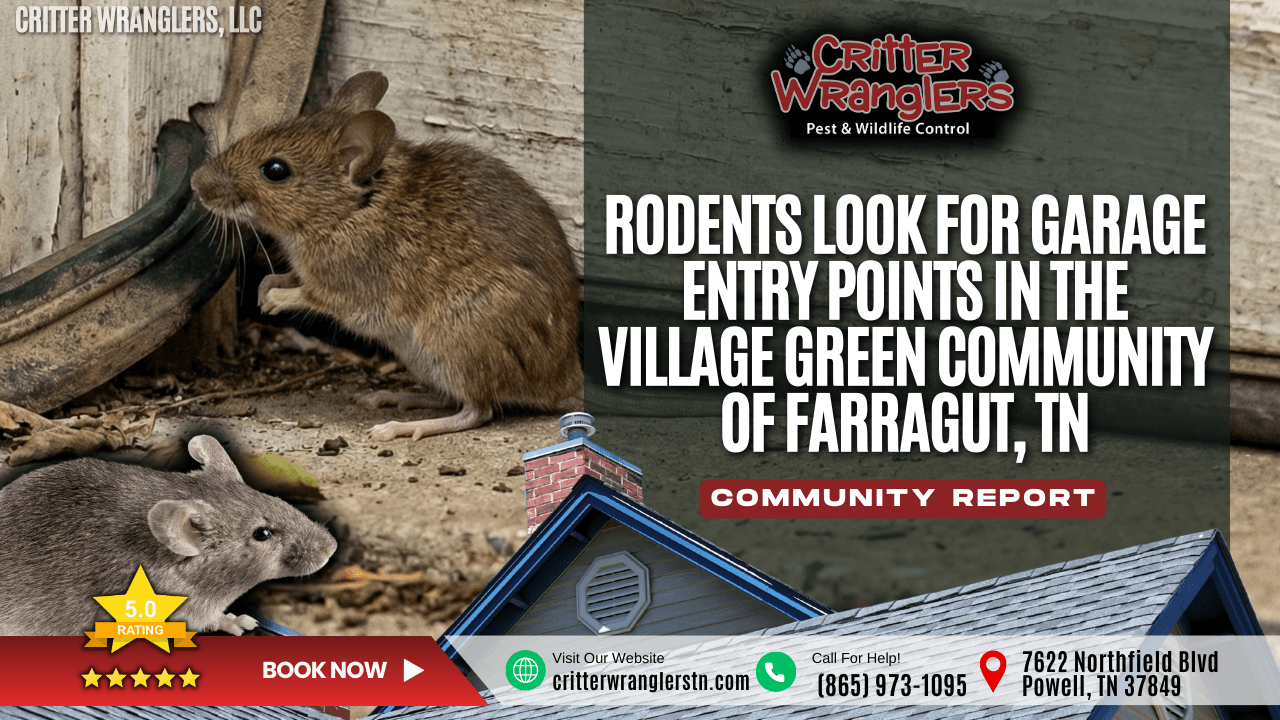 Rodents Look for Garage Entry Points in the Village Green Community of Farragut TN