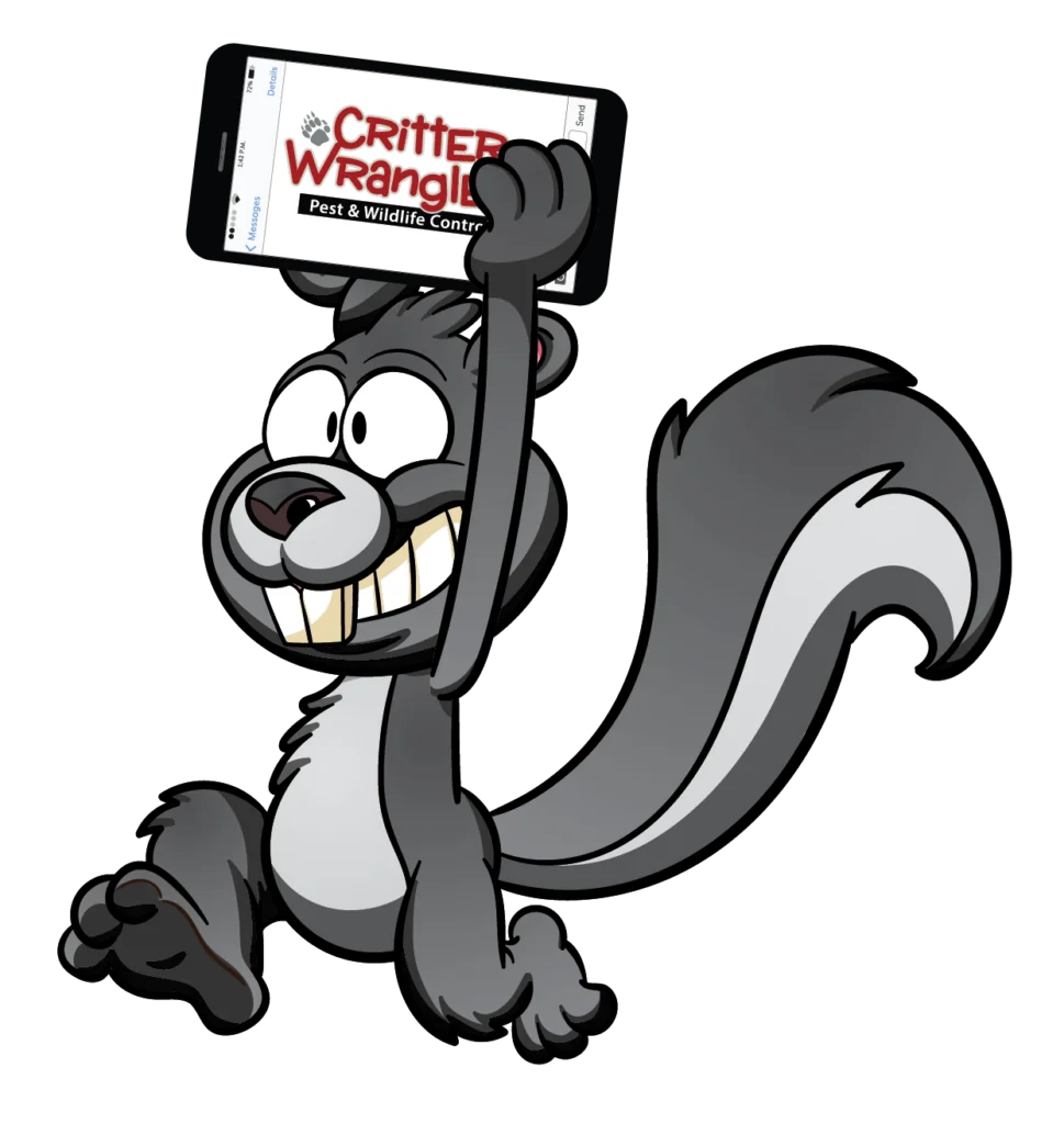 Critter Wranglers technician with service van