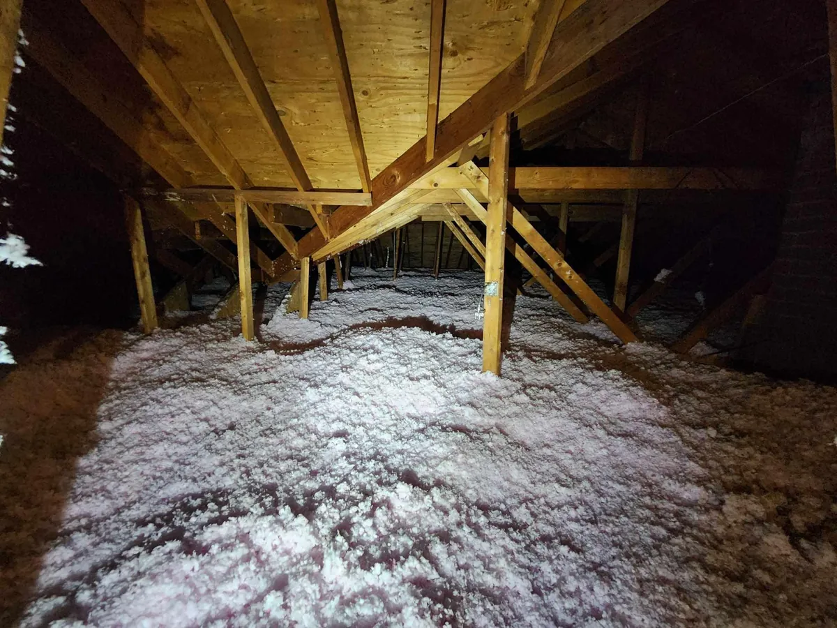 Attic restoration after rodent damage in a Knoxville home