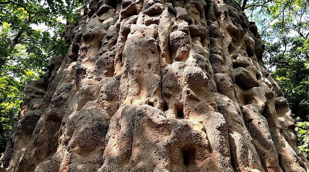 formosan termite mound structures