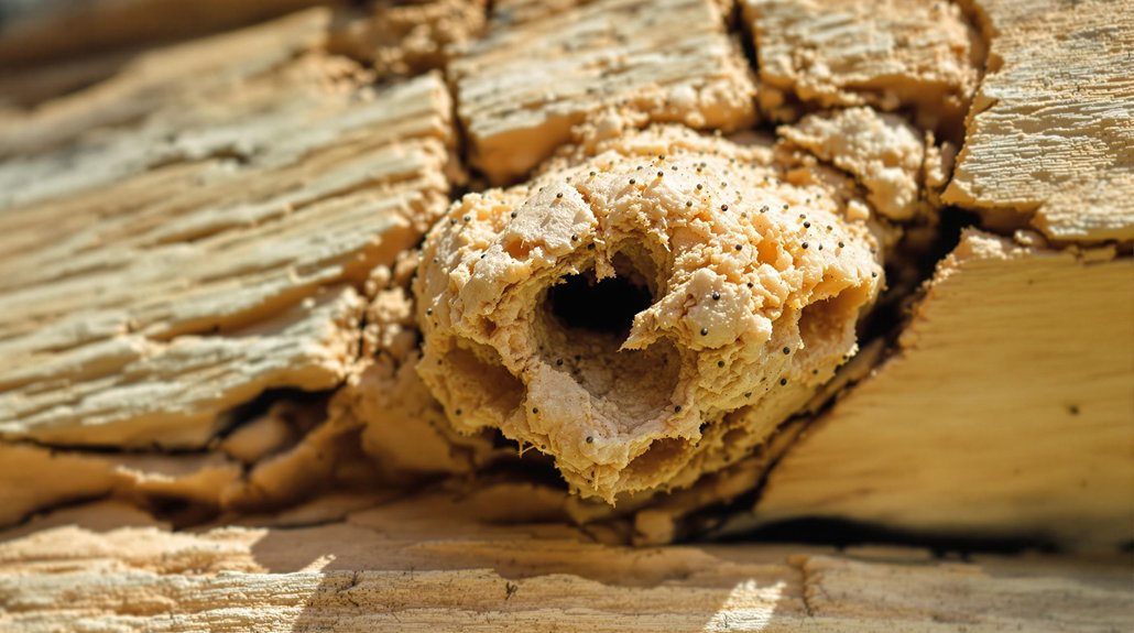 termite nests in wood