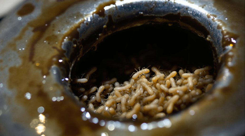 termites accessing through drains